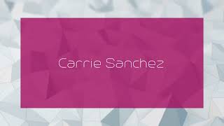 Carrie Sanchez  appearance [upl. by Ettelocin]