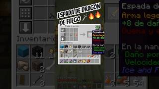 ESPADA DE FUEGO Crafteo ⚔️🔥  ICE AND FIRE MOD 1201 🐲  iceandfire iceandfiremod minecraft [upl. by Eca]