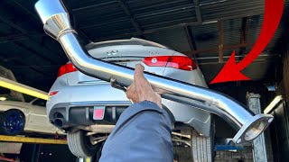 INSTALLING THE BEST EXHAUST FOR THE Q50 MUST WATCH [upl. by Aslin]