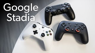 Google Stadia controller unboxing amp comparision [upl. by Snapp56]