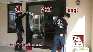 Paso Robles Glass Black Milgard Trinsic Vinyl windows retrofit install [upl. by Meridith10]