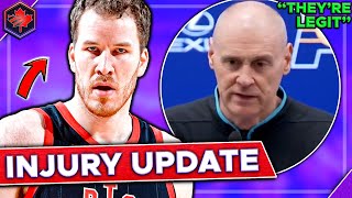 Jakob Poeltl Injury Update  Rival Coach HYPES up Raptors  Toronto Raptors News [upl. by Lovmilla658]