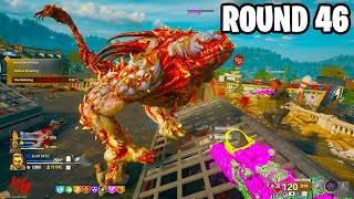 Round 46 Gameplay on LIBERTY FALLS Black Ops 6 Zombies [upl. by Mayes997]