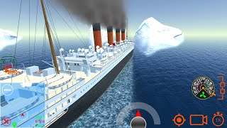 RMS Aquitania hits the iceberg  Ship Handling Simulator  Ship Mooring 3D [upl. by Acirred]