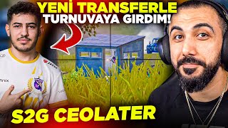 YENİ S2G OYUNCUSU CEOLATER İLE GİZLİCE TURNUVAYA GİRDİM BU ÇOCUK EFSANE  PUBG MOBILE [upl. by Reeta762]