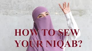 Niqab cutting and stitching tutorial How to sew a Niqab How to Make a Niqab [upl. by Nylram]