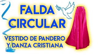 Vestido de Pandero y Danza Cristiana FALDA CIRCULAR [upl. by Lou]