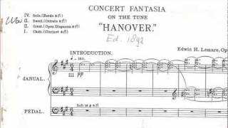 Edwin H Lemare CONCERT FANTASIA Hanover Willem van Twillert Seifert organ Heinsberg WITH SCORE [upl. by Lorrac537]