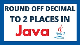 Round off decimal to 2 places in java program tutorial [upl. by Asiat]