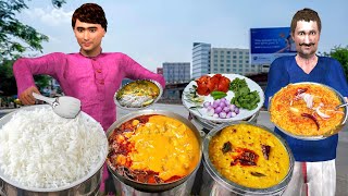 Tadka Kadhi Chawal Famous Kadhi Chawal Street Food Hindi Kahani Hindi Moral Stories New Comedy Video [upl. by Ricker]