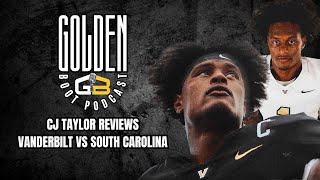 CJ Taylor Reviews South Carolina vs Vanderbilt [upl. by Ellehcim]