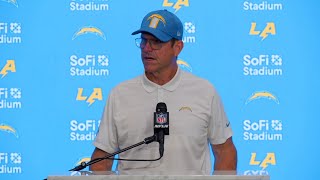 Jim Harbaugh Postgame Press Conference vs Chiefs  LA Chargers [upl. by Terrijo417]