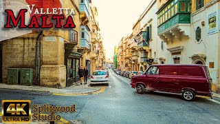 Explore Valletta Maltas Capital in 4K  Walking Tour amp City Vibes UHD 60fps [upl. by Geirk286]