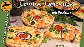 Gemüse Tarteletts mit Fetakäse [upl. by Irvin]