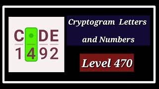 Cryptogram Level 470 Solution Walkthrough [upl. by Adara]