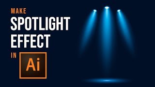 How to Make Vector Spotlight Effects  Adobe Illustrator Tutorial [upl. by Talanian]