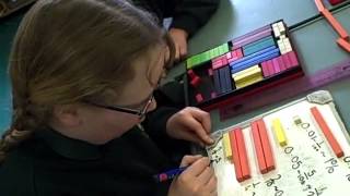 Year 4 and 5 children extending their work with fractions to include decimals and percentages [upl. by Eybbob728]