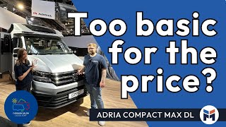 Its on a VW Chassis  The NEW Adria Compact MAX DL [upl. by Ayikin]