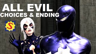 All Evil Choices and Evil Ending  SpiderMan Web of Shadows [upl. by Emirej]