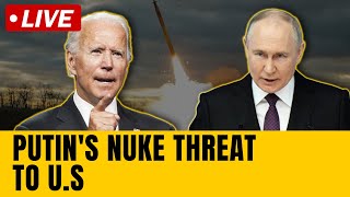 Russia Ukraine War LIVE Updates  Putin Gives Nuclear Threat To US  Putin LIVE News  N18G [upl. by Koh700]