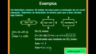 Matemática  Aula 5  Função do Segundo Grau  Parte 7  Final [upl. by Wilfreda869]