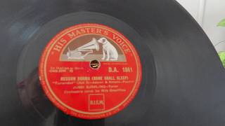 Nessun Dorma  Jussi Bjorling  HMV 78rpm  HMV 192 Gramophone [upl. by Willyt]