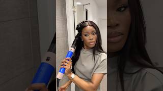 How To Dyson Air Wrap to Style My Wig Does It Work 🤔 dysonhair hairhacks hairtransformation [upl. by Lecia409]