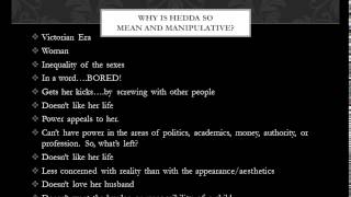 Hedda Gabler Essay Topic [upl. by Anihcak]