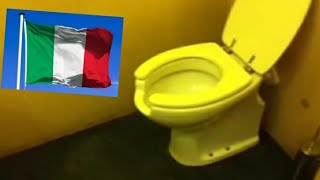 🇮🇹 ITALY TOILET 8 🇮🇹 quotTHERMOMAT Open Front Bowl and Seat on GEBERIT Buttonquot [upl. by Dong]