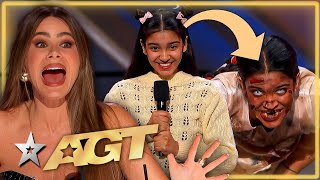 Sweet Girl from India TRANSFORMS and FREAKS OUT The Judges on Americas Got Talent [upl. by Suzan934]