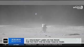 Private owned US spacecraft lands on moon for first time in over 50 years [upl. by Kauffmann]