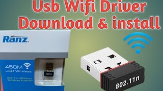 RANZ usb wifi driver download amp Installation complete process step by steps ranz wifi driverpc [upl. by Kablesh]