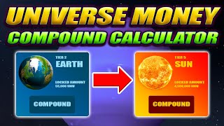 UNIVERSE MONEY COMPOUND CALCULATOR amp RETURNS UNIVMONEY UNIV GUIDE amp TUTORIAL [upl. by Olegnaed]