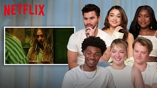 The Outer Banks Cast Reacts to Biggest Season 4 Spoilers  Netflix [upl. by Anuqahs847]