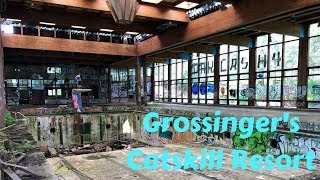 EXPLORING the Abandoned Grossingers Resort CRAZY swimming pool inside [upl. by Thevenot]