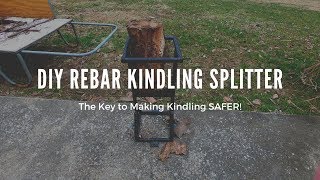 How to make a DIY Kindling Cracker out of Rebar  How to Make Kindling Safely [upl. by Otrebire]