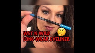 LONG WEAR EYELINER BY WET N WILD REVIEW [upl. by Atteniuq]