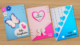 🌟 Hermosas tarjetas de cumpleaños 🌹 Beautiful Handmade Birthday card🥰 [upl. by Almita]