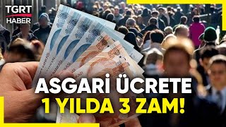 KKTCde Asgari Ücrete Yılın 3 Zammı Yüzde 20 Zamla 35 Bin 188 TLye Çıkarıldı  TGRT Haber [upl. by Breech]