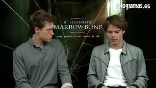 EL SECRETO DE MARROWBONE Entrevistas a George MacKay y Charlie Heaton  Fotogramas [upl. by Ellered506]