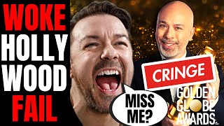 Woke Hollywood Golden Globes Get DESTROYED For CRINGE Award Show  Audience BEGS For Ricky Gervais [upl. by Mitchell]