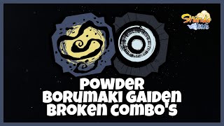 Powder And Borumaki Gaiden Broken Combos in Shindo Life  Shinobi Life 2 [upl. by Mandeville]