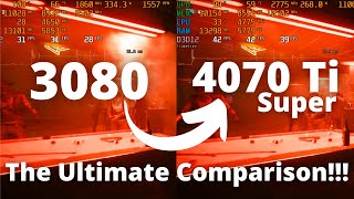 3080 12GB vs 4070 Ti Super The Ultimate Comparison RT onoff DLLS onoff FG onoff New Games [upl. by Dranoc]