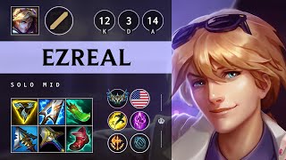 Ezreal Mid vs Sylas Triple Kill Unstoppable  NA Challenger Patch 1421 [upl. by Kcirde]