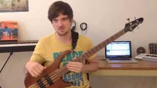 Mixolydian Scales for Bass  quotAll Bluesquot and quotThe Chickenquot [upl. by Yemane648]