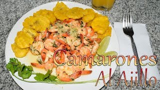 Receta Camarones al Ajillo Rapido y Facil  Cocinando con Yolanda [upl. by Mir]