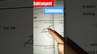 Subtangent and subnormal analyticalgeometry shorts [upl. by Naitsirhk]