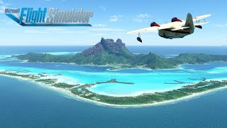 Microsoft Flight Simulator  My Honeymoon Trip to Bora Bora [upl. by Arreyt]