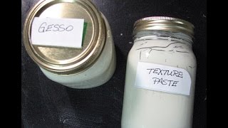 Homemade Gesso and Texture Paste [upl. by Aztilay]