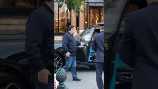 No tip billionaire entering his Rolls Royce at Hotel Paris billionaire monacoluxurylifestylefyp [upl. by Ahl]